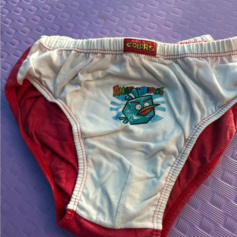 Angry Birds Kids Underwear - Red and White